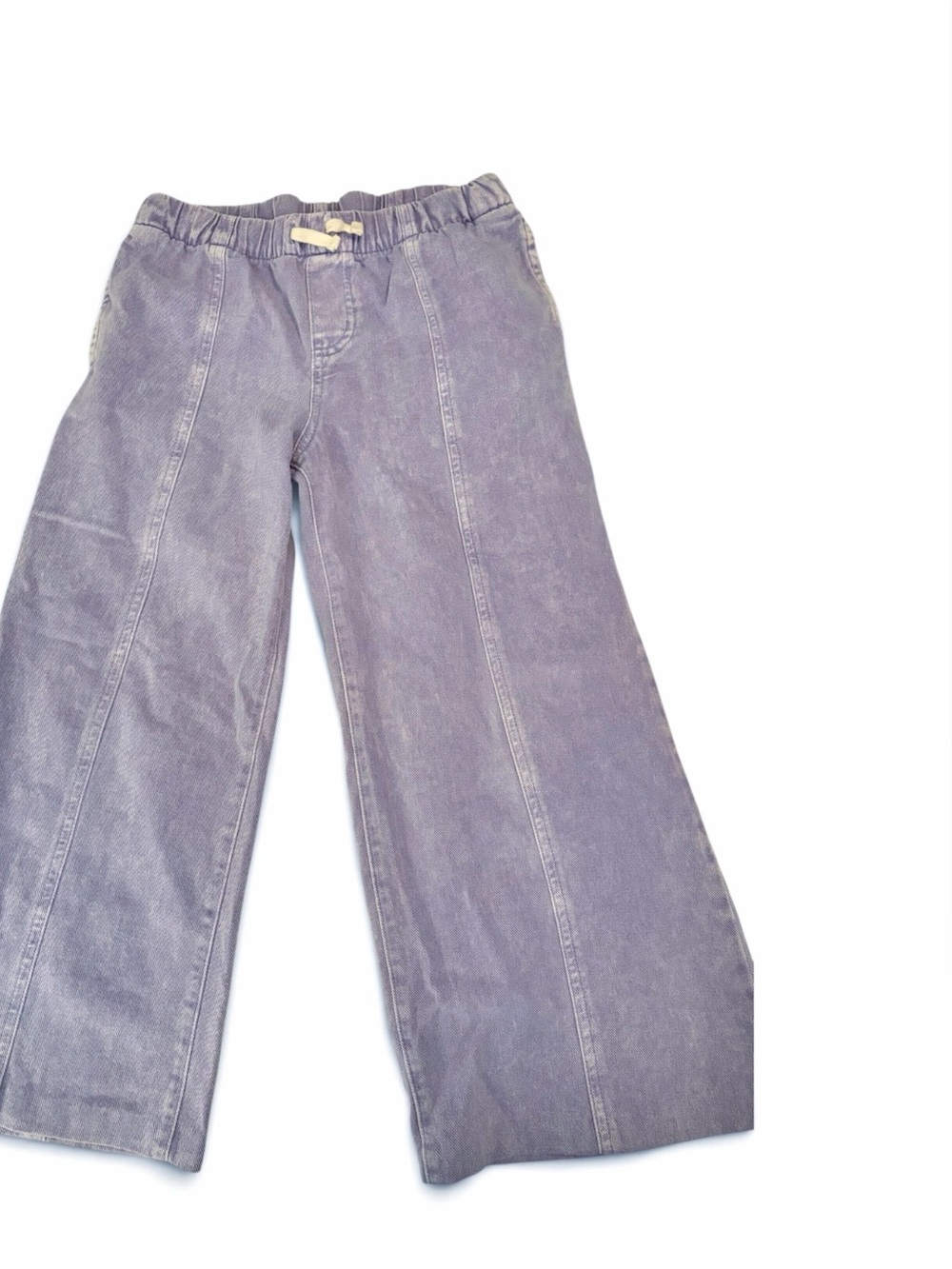 Cat & Jack Light Purple wide leg Jeans Elastic waistband 12